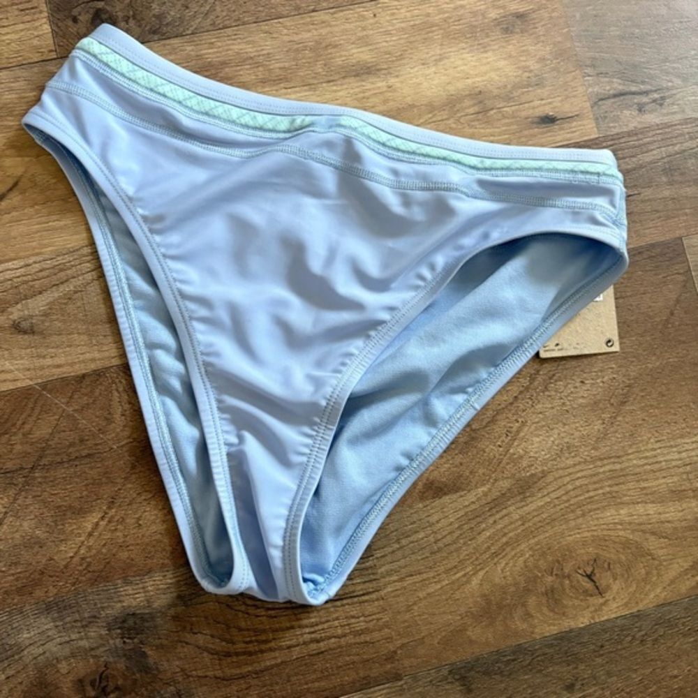 Nike Swim L Periwinkle Blue Beach Volleyball Bikini Swimwear Bottoms Sporty NWT